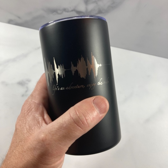 Life's An Adventure, Enjoy The Ride Soundwave 12oz Tumbler - Picture 2 of 4